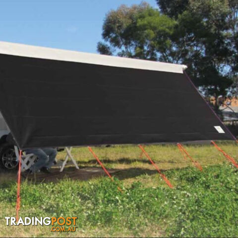 COAST V2 BLACK Sunscreen W3415mmxH1800mm to suit 12' CF Awning