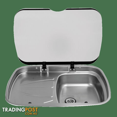 Thetford Spinflo Mk3 Argent Sink L/H Drain Tinted Glass. Ssk1075Z