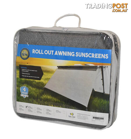 COAST TRAVELITE Sunscreen - W2805mm x H1800mm - to suit 10Ft Roll-Out Awning