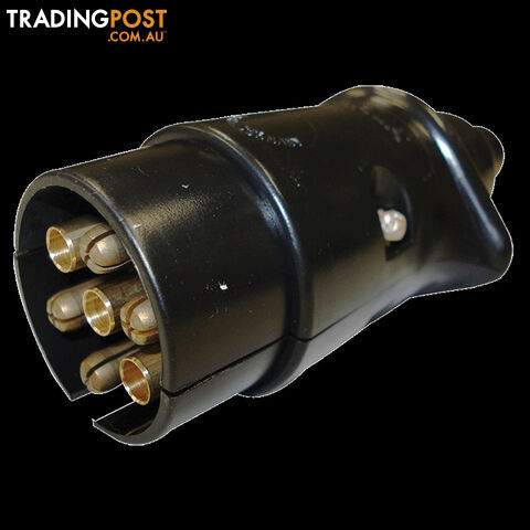 Narva Trailer Plug 7 Pin Large Round Plastic. 82181Bl