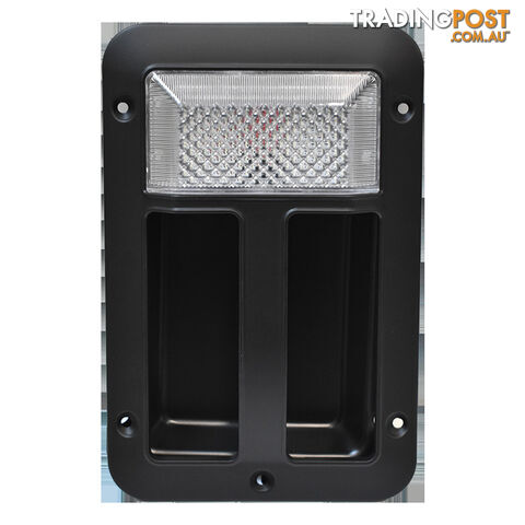 Assist Handle W/ 12V Led Light. Black Abs.