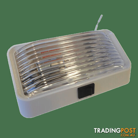 Porch Light C/W Switch White Base-Clear Lens 12V. 3078517