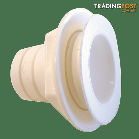 Plastic White 25mm Waste Outlet Straight. Pnp310