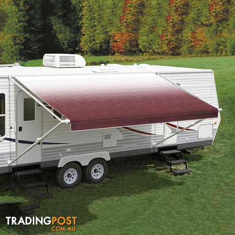 Carefree 15Ft Burgundy Shale Fade Roll Out Awning (No Arms)