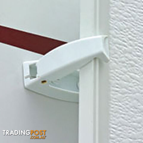 White Baggage Door Catch-Pack Of 2. 44173