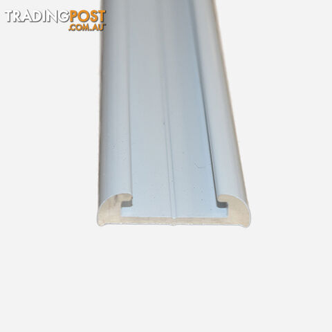 Truline Flat Aluminium White (Narrow) 22mm X 4.8m