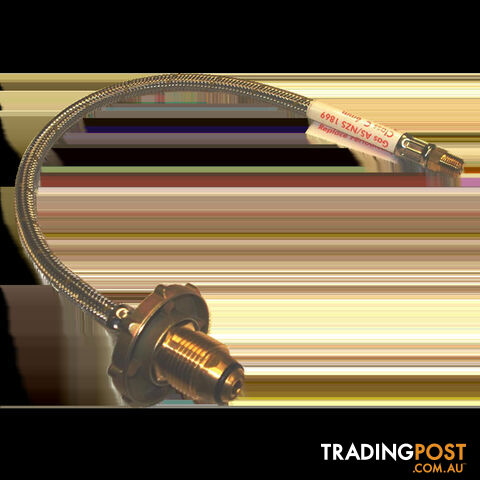 S/S Flexible Hose 450mm with H/Wheel For Double Bottle Kit. 6Shw0450