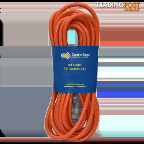 Coast 12M/15Amp Heavy Duty Extension Lead - Led Equipped. Md-15+Md-15Z/12