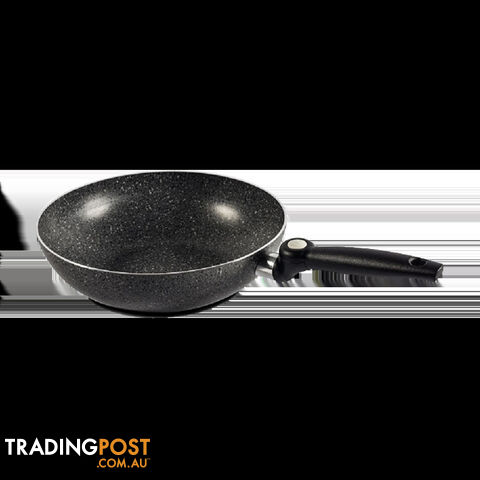 Stonerock Wok 28cm with foldable Handle Aluminium Non-Stick. Srw-28
