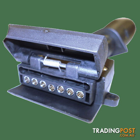 Narva Trailer Adaptor 7 Pin Lge Round Car To 7 Pin Flat Van. 82235Bl