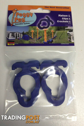 Large Blue Rope Clips - Pack of 4