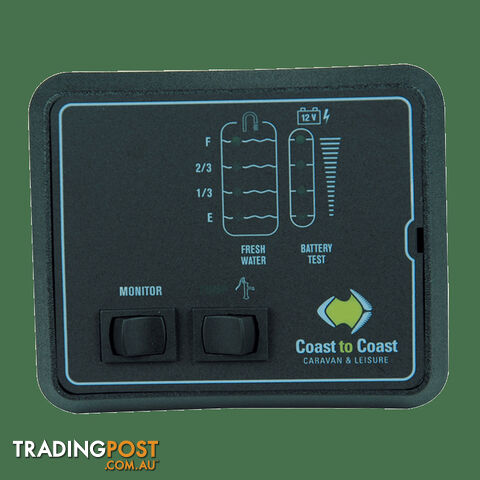 JRV Tank Monitor Freshx1,Battery Level & Pump Switch. A7401Rbl