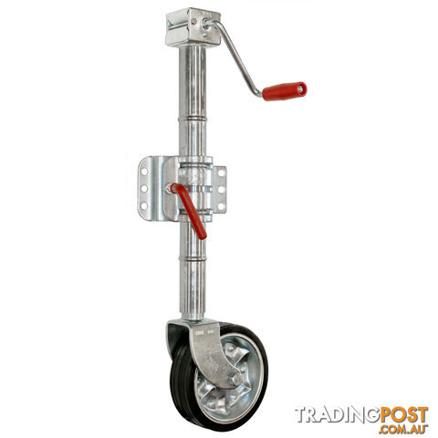Alko 8" Premium Side Wind Jockey Wheel C/W Clamp. 628500