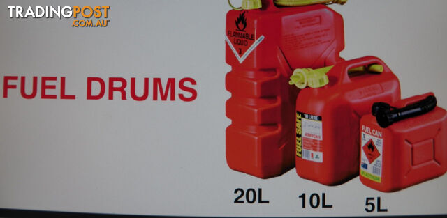 FUEL DRUM 20 LITRE PVC RED APPROVED FUEL CONTAINER