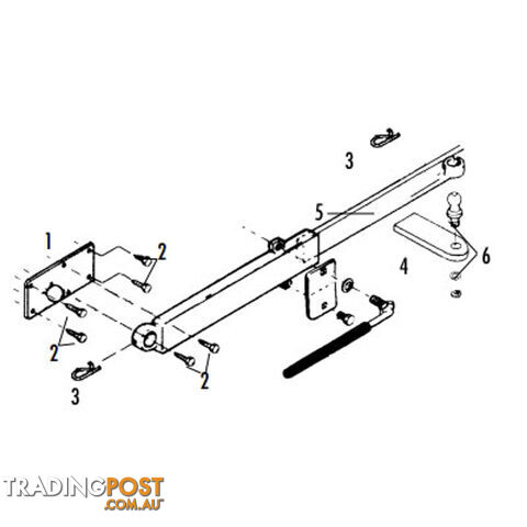 Sway Control Ball, Washer & Nut Clamshelled. 48404