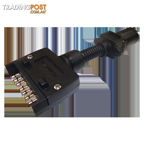 Narva Trailer Adaptor 7 Pin Flat Car To 7 Pin Round Van. 82225Bl