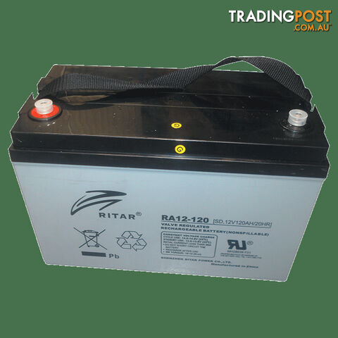 Ritar 12V 120Ah AGM Deep Cycle Battery RA12-120S