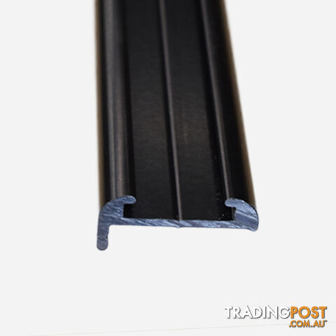Truline Aluminium Black (J Mould - Narrow) 22mm X 4.8 M.