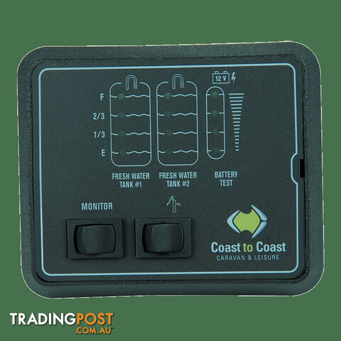 JRV Tank Monitor Freshx2,Battery Level & Pump Switch. A7402Rbl