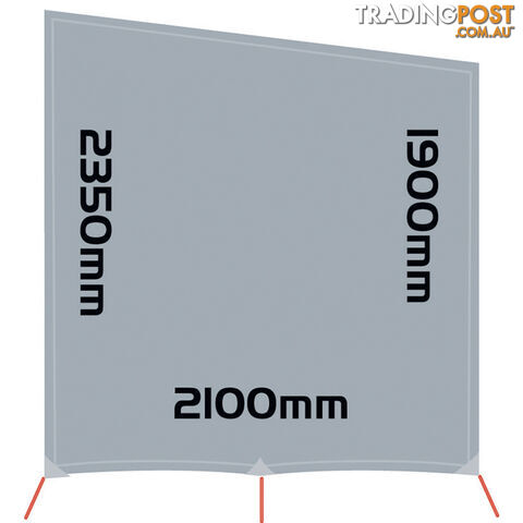 COAST TRAVELITE Sunscreen Side Wall for Full Van (Height: 1.90m/2.35m)