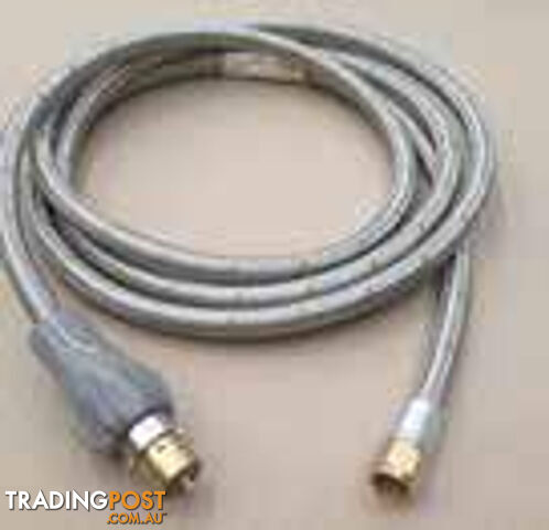 S/S Flexible Hose 3000mm With Male Bayonet + Handle 3/8 Sae F.10Hos3000