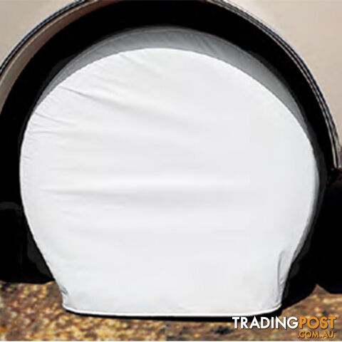 Adco Tyre Guard. White 27"- 29". 3953 Per Pair