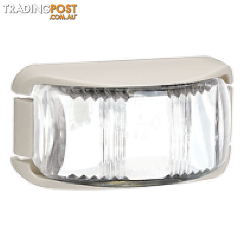 L.E.D Front End Outline Marker Lamp White - White Base. 91612W