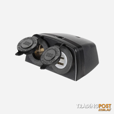 Accessory Socket Surface Mount Twin Accessory / Dual Usb H/D .81168Bl - photo 1 of 1