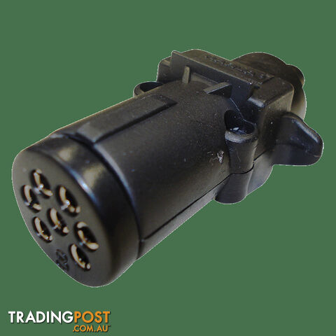 Narva Trailer Plug 7 Pin Small Round Plastic - 82121Bl