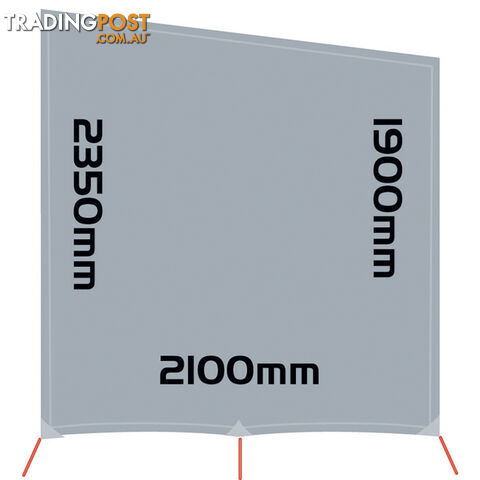 COAST V2 BLACK Sunscreen Side Wall for Full Van
