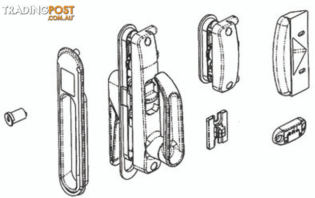 Camec 3P Rhh Door Lock Comp. Suits All 3P Rhh Doors