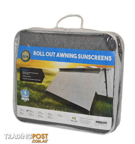 COAST TRAVELITE Sunscreen - W4940mm x H1800mm - to suit 17Ft Roll-Out Awning