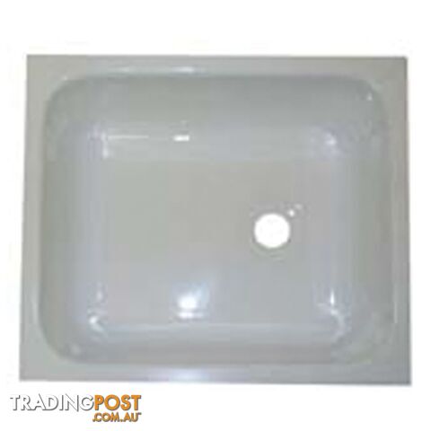 White Acrylic Rectangular Sink Bowl 333 X 284 X 130mm. Sa103
