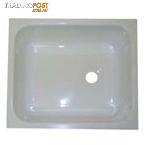 White Acrylic Rectangular Sink Bowl 333 X 284 X 130mm. Sa103