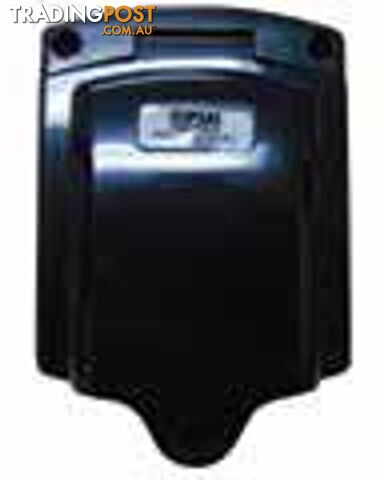 Clipsal Black External 15Amp 230V Power Inlet 435VFS15Bk