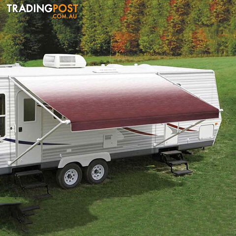 Carefree 13Ft Burgundy Shale Fade Roll Out Awning (No Arms)