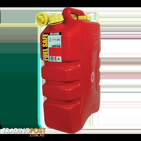 Fuel Safe All Purpose Plastic 20L Fuel Can. Fc20R