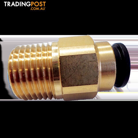 Jg Brass Straight 12mm X 1/2" Npt Str Adaptor. Nc2726