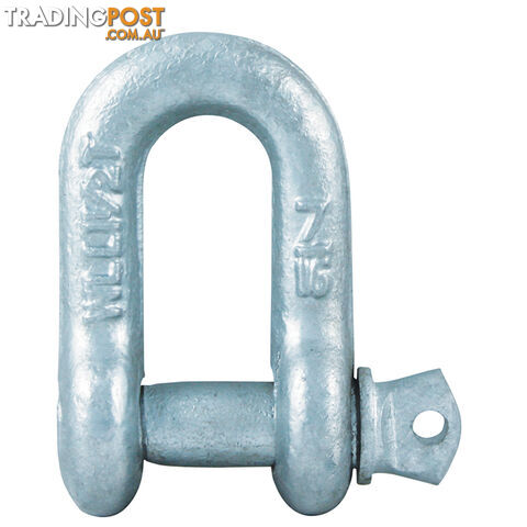 Dee Shackle Galvanised 13mm (1/2") 2T Rated. Wss-0020-Sc-D