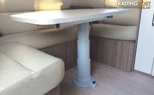 Table Leg, Telescopic & Adjustable with Turntable Sliding System
