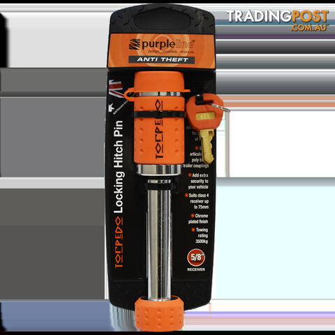 Purpleline Torpedo Hitch Pin Lock. Thp100