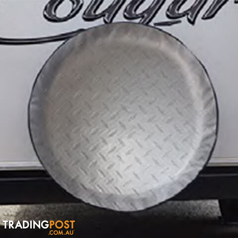Adco Tyre Cover Diamond Plate 27". 9757
