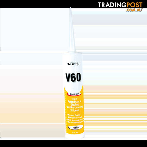 V60 Clear Silicone Sealant Non Acetic 300Gm Tube. 309470