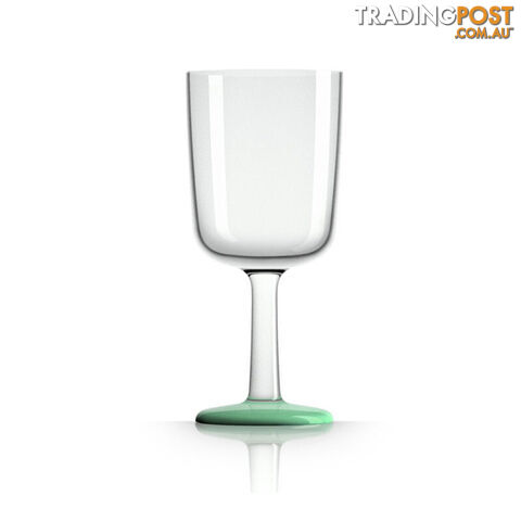 Palm Marc Newson Tritan Wine Glass W/ Green Glowindark Nonslip Base 300Ml....