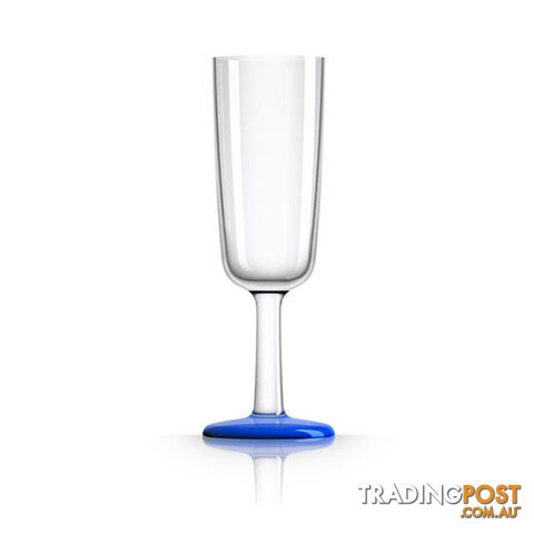 Palm Marc Newson Tritan Flute Glass W/ Navy Blue Nonslip Base 190Ml. Pm833