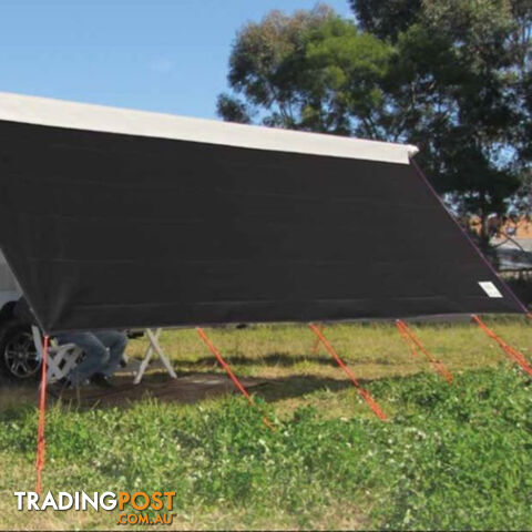 COAST V2 BLACK Sunscreen W3720mmxH1800mm to suit 13' CF Awning