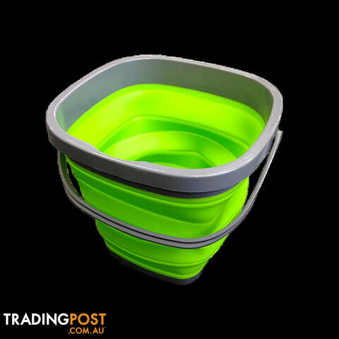 Collapsible 10L Bucket Green. Rcbuk002