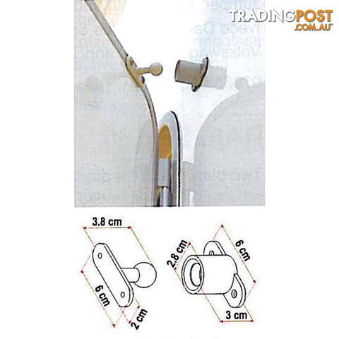 Fiamma Door Holder Grey. 04663-01A