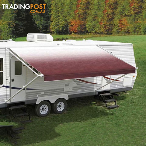 Carefree 14Ft Burgundy Shale Fade Roll Out Awning (No Arms)