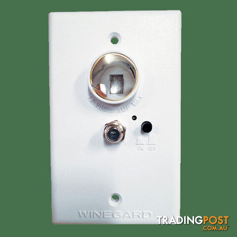 Winegard White 12V Power Supply For TV Antenna. Rv-0742